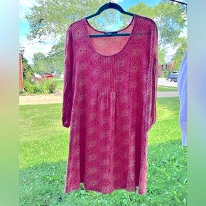 Vintage Boden tunic in polka dots UK20 US18 pink